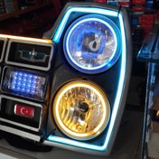 تصویر زه چراغ نئون دار نیسان - آبی 