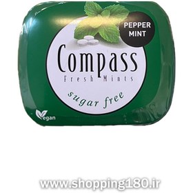 تصویر خوشبو کننده دهان compass با طعم نعنا 14 گرم بدون شکر 