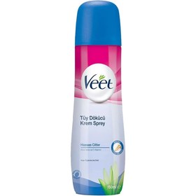 تصویر اسپری موبرضد آلرژی کرمی مناسب پوست های حساس 150 ویت Veet Depilatory Spray For Sensitive Skin 150ml