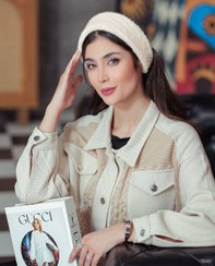 تصویر هدبند روسی وارداتی درجه یک بدون پرزدهی(دارای طلق داخل هدبند جهت ایستایی عالی)کد 2025 - کرمی 