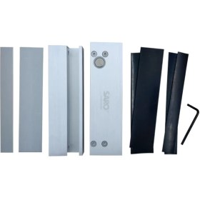 تصویر پکیچ کامل قفل برقی درب شیشه ای مدل ریموتی 