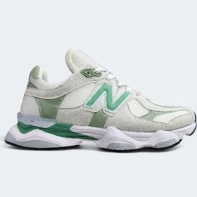 تصویر کفش نیوبالانس ۹۰۶۰ سفید سبز زیره دو تیکه - New Balance 9060 