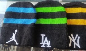 تصویر کلاه بافت رنگی 