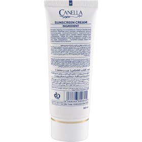 تصویر کرم ضد آفتاب رنگی با SPF50 مناسب پوست چرب حجم 50 میلی لیتر کنلامکس لایت بژ Canellamax Sunscreen Suitable SPF50 For Oily Skin 50 ml