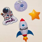 تصویر برنامه هفتگی پسرانه طرح فضانورد 35 قطعه لمینتی 