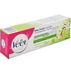 تصویر کرم موبر ویت مدل درای Veet Silky fresh Dry skin حجم 100 میل فرانسوی 