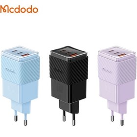 تصویر آداپنور شارژ سه پورت 67 وات مک دودو Mcdodo GaN 5 Mini Fast Charge CH-1501 