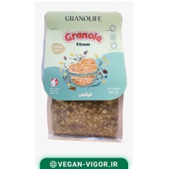 تصویر گرانولا فیتنس | حاوی موز و بادام زمینی | 650 گرم 