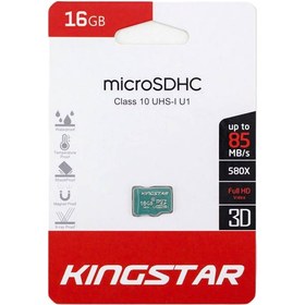 تصویر کارت حافظه microSDHC کینگ استار 16 گیگابایت کلاس 10 سرعت 85MB/s 