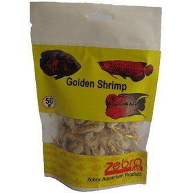 تصویر غذای ماهی زبرا مدل golden shrimp وزن 50 گرم متفرقه