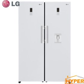 تصویر یخچال فریزر دوقلو ال جی مدل LF25F/LF25R ا LG Refrigerator LF25F / LF25R 35FT LG Refrigerator LF25F / LF25R 35FT