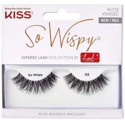 تصویر مجموعه مژه‌های باریک و لطیف سیاه برند kiss So Wispy Tapered Lash Collection Black