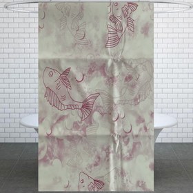 تصویر پرده حمام کد Ham70 سایز 180x200 سانتی متر آویز حمام