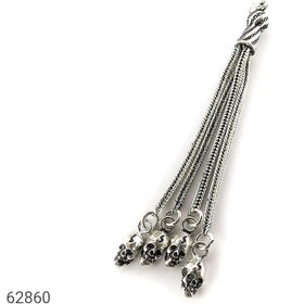 تصویر کرکوش نقره طرح اسکلت کد 62860 