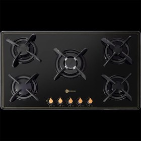 تصویر اجاق گاز شیشه ای درسا مدل آنتیک DG2109-5M Dorsa Antik Gas Hob