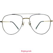 تصویر عینک طبی مشکی طلایی آی پی تیتانیوم 8827 