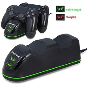 تصویر Docking Station Dock Charging Station Charger for PS4 Controller DualShock 4 - ElecGear Dual Charger Docking Station with LED 