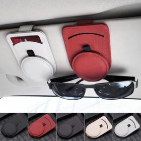 تصویر Sunglass Holder for Car | هولدر عینک خودرو مگنتی | نگهدارنده عینک و کارت ماشین 