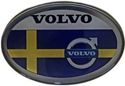 تصویر برچسب ژله ای ولوو Volvo پرچم سوئد SWEDEN 