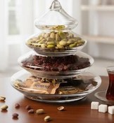 تصویر قندان الحاق دست کریستال شیشه DENIZLI 3 مدل درخت کاج کوکی شکر DRAJELIK 128 پاشاباغچه Paşabahçe 