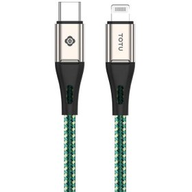 تصویر کابل شارژ سریع تایپ سی به لایتنینگ توتو Totu Elite BPDA-04 Type-C to Lightning Cable 1m 