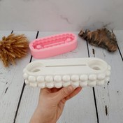 تصویر قالب مدل پایه آیینه مرواریدی Silicone mold