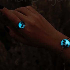 تصویر دستبند ماه شب تاب 