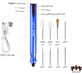 تصویر فرز مینیاتوری شارژی ریلایف RELIFE RL-068c RELIFE RL-068C Smart Rechargeable Sanding Tool