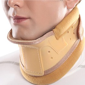 تصویر گردنبند طبی سخت چانه دار پاک سمن کد 039 سایز XL Paksaman Hard cervical collar with chin support code 039