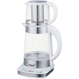 تصویر چای ساز تولیپس مدل TM459 ظرفیت ۲ لیتر با کتری شیشه‌ای 