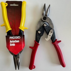 تصویر قیچی ورق بر ریجید آمریکا - قیچی ورق بر مستقیم بر ریجید آمریکا کد فنی 54125 General Purpose Hand RIDGID