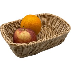 تصویر سبد حصیری مستطیلی کوچک یونیک کد ۱۱۷۳ 