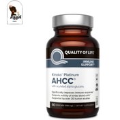 تصویر کپسول AHCC Kinoko Platinium آمریکایی دوز 750mg تعداد 60 کپسول AHCC Kinoko Platinium 60 Caps