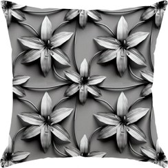 تصویر کوسن سایز بزرگ رنس مدل S3-10088 رنگ طوسی 