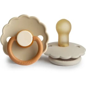 تصویر پستانک فریگ سایز ۱ سیلیکونی گلبرگی رنگ‌های متنوع 