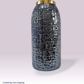 تصویر گلدان شیشه مات متوسط 