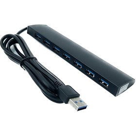 تصویر هاب 7 پورت USB0.3 کی نت مدل K-net H12 هاب USB 3.0 هفت پورت دی-لینک مدل DUB-1370