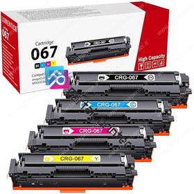 تصویر کارتریج تونر لیزری کانن مدل 067 ست چهار رنگ Canon 067 Color Toner Cartridge