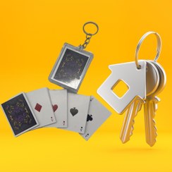 تصویر جاکلیدی پاسور بزرگ طرح‌های فانتزی و عروسکی | مناسب برای هدیه و آویزان کردن کلید