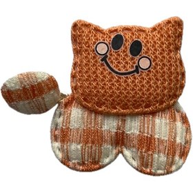 تصویر تکه دوزی طرح گربه 