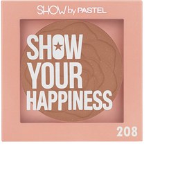 تصویر رژگونه تک رنگ شاین دار پاستل مدل Show Your Happiness شماره ۲۰۸ 