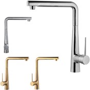 تصویر شیر ظرفشویی البرز روز مدل کنزو کروم و طلایی 