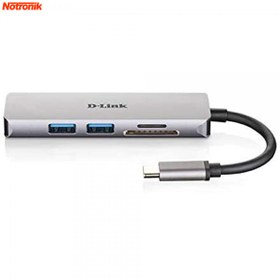 تصویر هاب USB-C پنج پورت دی لینک مدل DUB-M530 ا D-LINK DUB-M530 5-Port USB-C Hub D-LINK DUB-M530 5-Port USB-C Hub