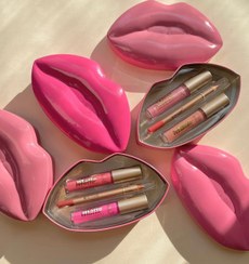 تصویر پک ارایشی قوطی فلزی لب 