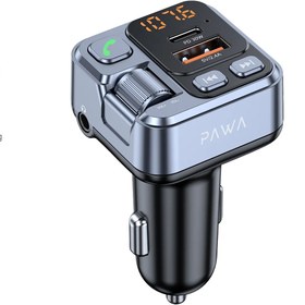 تصویر شارژر فندکی 30W و اف ام پلیر پاوا مدل PW-FM16PD30 Wireless FM Transmitter & Car Charger PD30W