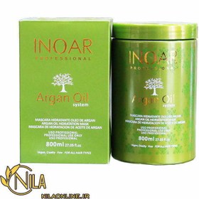 تصویر ماسک مو روغن آرگان اینوآر (فاقد‌سولفات) Inoar Argan Oil Essence Hair Mask-800ml