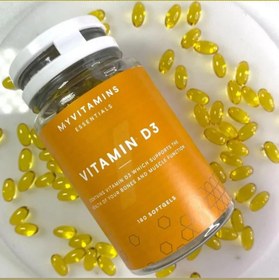 تصویر مکمل ویتامین D3 مای ویتامینز انگلیس VITAMIN D3 MYVITAMINS