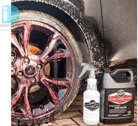 تصویر جرم گیر قوی رینگ و بدنه خودرو 4 لیتری مگوایرز مدل Meguiars Wheel & Paint Iron Decon Pro-Strength Iron Remover D1801 