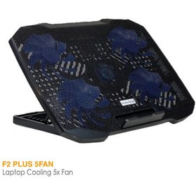 تصویر پایه خنک‌کننده لپ‌تاپ کول‌کلد مدل F2 PLUS 5FAN coolcold F2 PLUS 5FAN