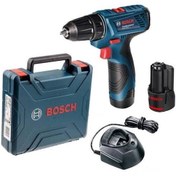 تصویر دریل پیچ گوشتی شارژی 12 ولت 2 آمپر بوش مدل GSR120-LI 
